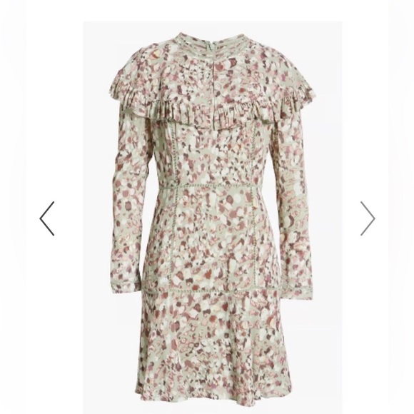 NWOT Ted Baker Floral Long Sleeve Dress - Picture 5 of 15